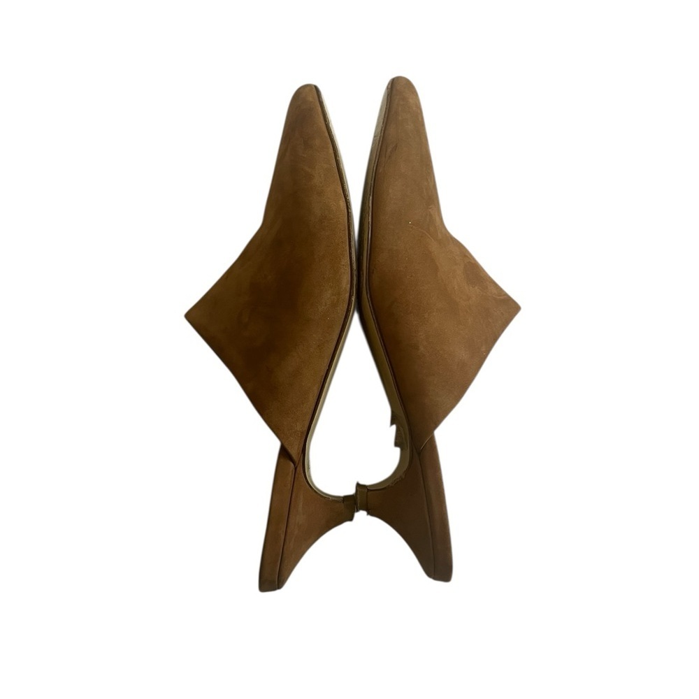 Jenni Kayne Brown Mules Suede Minimalist Design - Picture 3 of 16